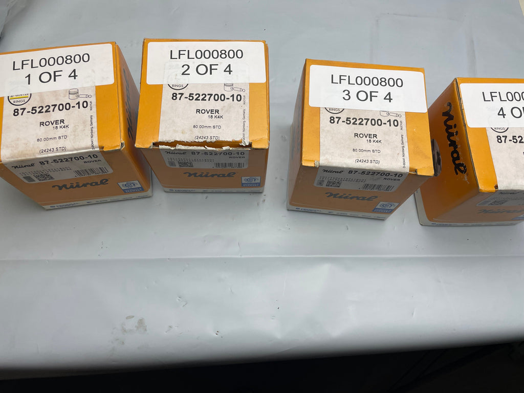 LFL000800 PISTON SET 4 MGF TF STD AE GERMAN MADE