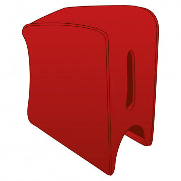 245-015 MG TD ARMREST LEATHER RED