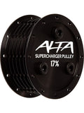 ALTA17 W11 ALTA SUPERCHARGER PULLEY 17% BLACK