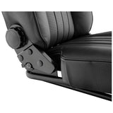 646-310 MGB SUFFOLK SEAT SET LEATHER BLACK PAIR