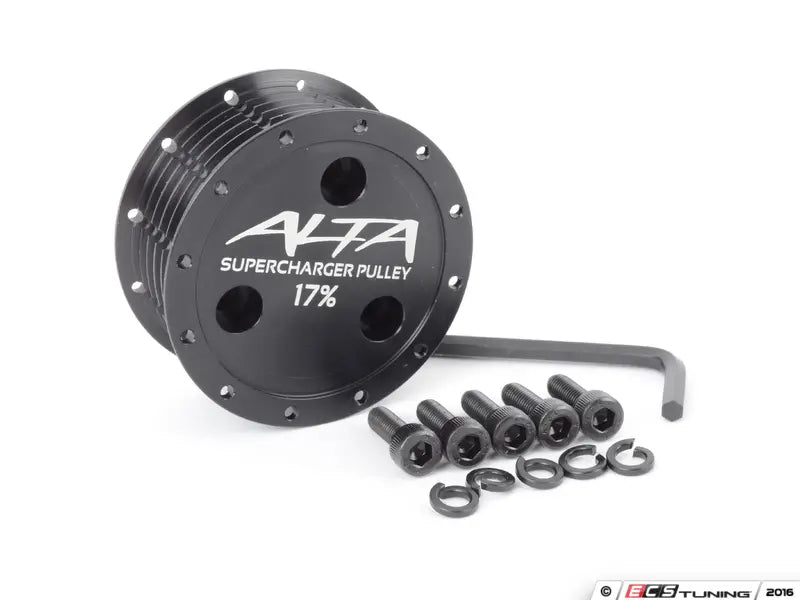 ALTA17 W11 ALTA SUPERCHARGER PULLEY 17% BLACK