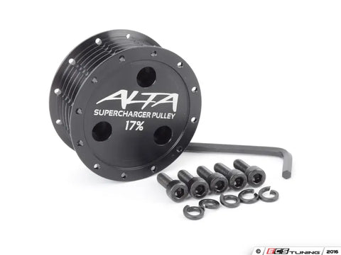 ALTA17 W11 ALTA SUPERCHARGER PULLEY 17% BLACK