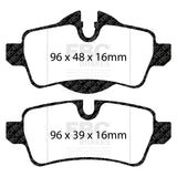 DP41931R R56 EBC YELLOWSTUFF 280MM REAR PADS TRW