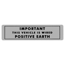 215-010 CRST172 POSITIVE EARTH DECAL