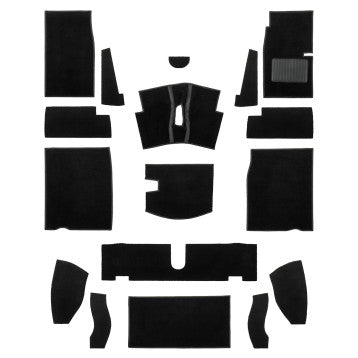 CSA1001 MG MIDGET SPRITE CARPET KIT 64-66 BLACK NYLON RHD