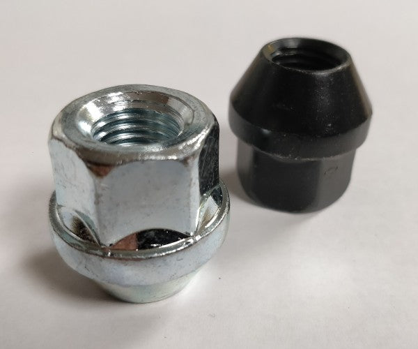 R53 WHEEL NUT OPEN M12.5  X 1.5 BLACK