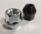R53 WHEEL NUT OPEN M12.5  X 1.5 BLACK