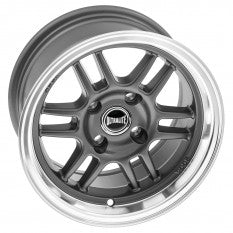 MT4602 WHEEL ULTRALITE F1 GUNMETAL  POLISHED RIM 13" X 7"