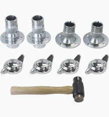 GAC7045 MGB WIRE WHEEL CONVERSION KIT SUIT BANJO DIFF 2 EAR KNOCK ONS