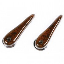 117-621 WPA9040X   DOOR HANDLE INTERIOR WALNUT PAIR