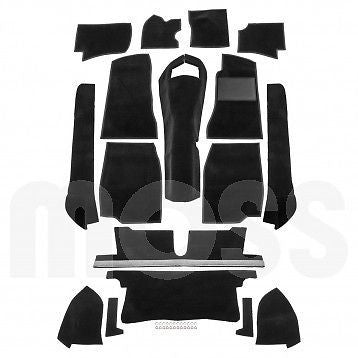 244-321 MG MGB MK11 PREMIUM CARPET KIT - BLACK - MG Sales & Service