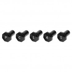 150-908 DASH KNOB SET  TF LETTERED ORIGINAL STYLE