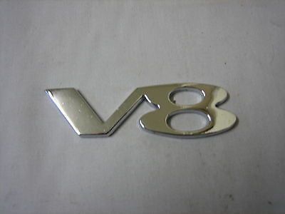 BADGEV8 MG MGB V8 BADGE CHROME - MG Sales & Service