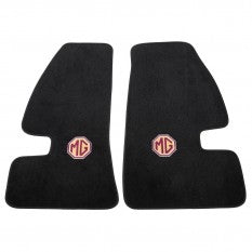 240-711 MG MGA  FLOOR MAT SET NEW 55-62 PLUSH WITH LOGO OVERMAT