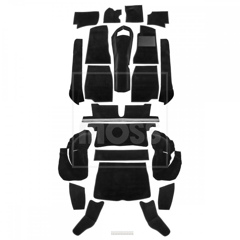 244-436  Carpet kit  GT Standard  Nylon Black  RHD