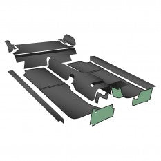 244-301 MG MGB MK1 PREMIUM QUALITY CARPET KIT - BLACK