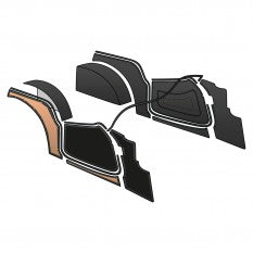 245-470 TRIM KIT VINYL PANEL SET BLACK