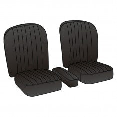 246-010 SEAT KIT MGA ROADSTER BLACK BLACK LEATHER