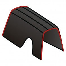 247-185 247-185 ARMREST  BLACK/RED