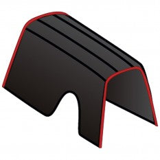 247-255 247-255 ARMREST LTH BLK/RED