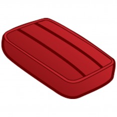 247-400 247-400 ARMREST LTH RED/RED