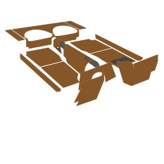 248-795 248-795 CARPET SET HONEY TAN