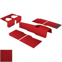 248-911 248-911 CARPET SET  RED  CUT