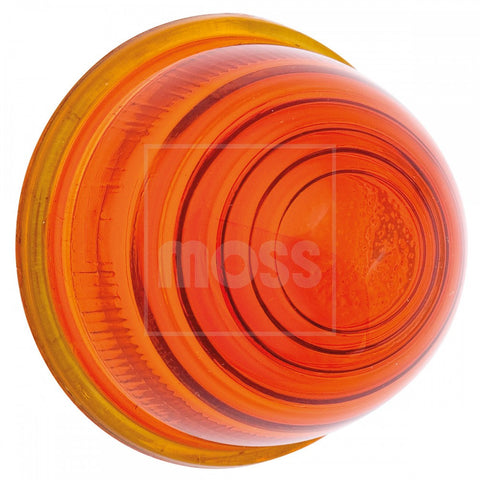 560-275 37H5520Z AMBER GLASS LENS BEEHIVE TYPE