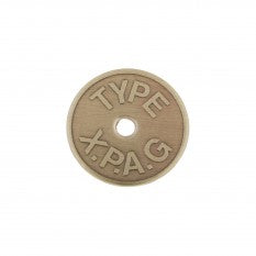 408-850 MG TC BRASS BUTTON ID TAG