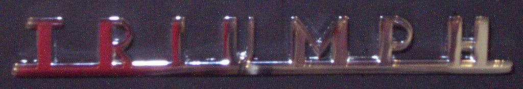 601-210 605556 BADGE TRIUMPH REAR T