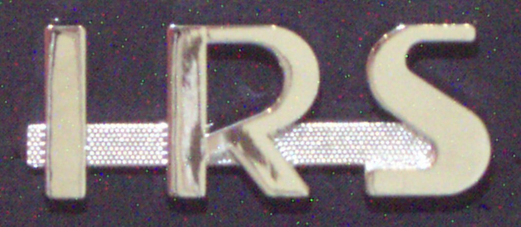 601-110 617821 CHROME LETTERS IRS