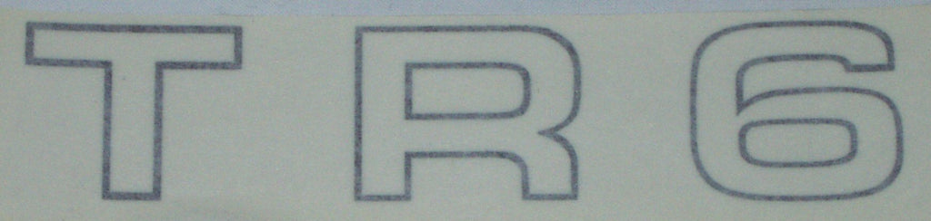 601-320 625668 DECAL TR6 REAR BLACK