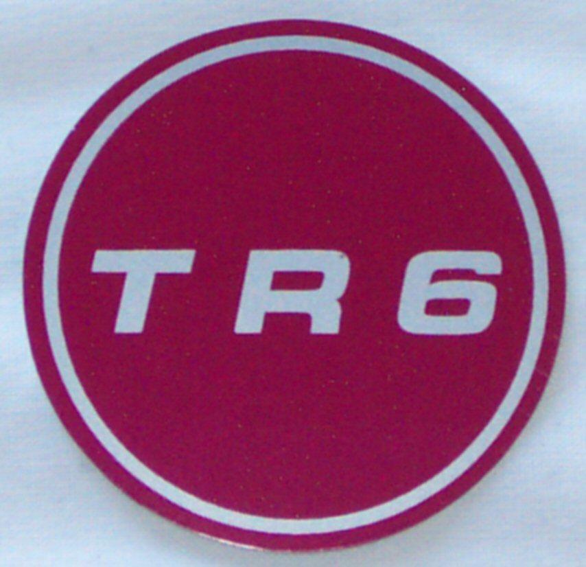 601-305 627502RP CAP DECAL TR6 SINGLE