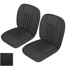 641-100 SEAT COVER KIT MGB 62-68 BLACK/BLACK VINYL