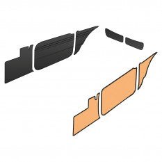 643-420 TRIM KIT MGBGT 65-68 BLACK/BLACK