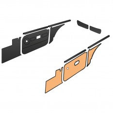 643-745 TRIM/KIT MGB GT 76-80 BLACK