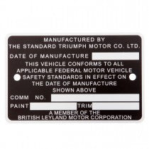 808-140 CNPTR6CC COMM NO PLATE TR6 CC