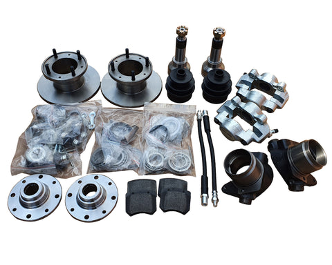 C-AJJ4028 DISC BRAKE CONVERSION KIT 7.5 COOPER S inc BRAKE HOSES