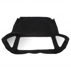 250-040 AHH8516 MGB BLACK PACK AWAY VINYL SOFT TOP WITH HEADER RAIL ZIP OUT REAR WINDOW