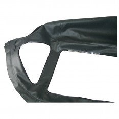 BHH905WOB HOOD FOLDING FRAME OE GRADE BLACK NO HEADER RAIL FIXED REAR WINDOW