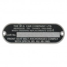408-320 CRCP310 CH/PLATE MG CAR 66-7
