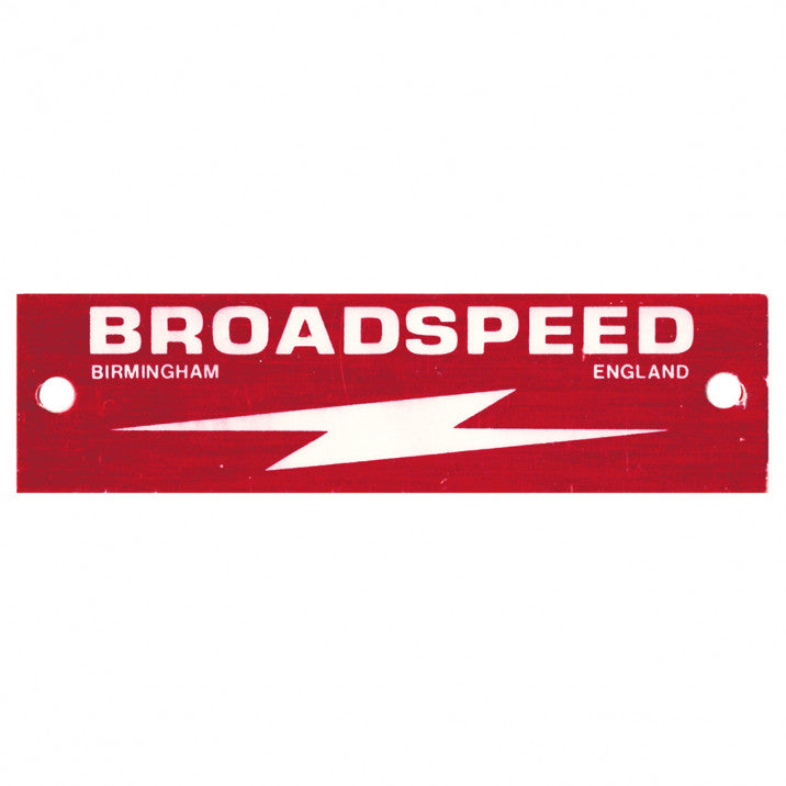 117-570 CRCP384 BADGE PLATE BROADSPEED