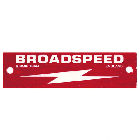 117-570 CRCP384 BADGE PLATE BROADSPEED