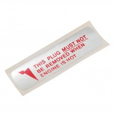 408-565 CRST118 LABEL RADIATOR PLUG