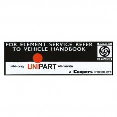 215-680 CRST119 LABEL FILTER UNIPART