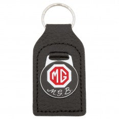 GAC4038 MG MGB KEY FOB - LEATHER RED/BLACK