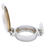 GAC4127X FUEL CAP COVER ASTON STYLE CHROME LARGE 90MM