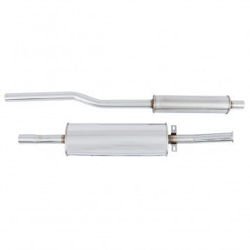 GEX50RCC EXHAUST SYSTEM STAINLESS STEEL RC50 CENTRE EXIT TWIN BOX