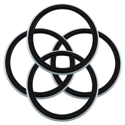 GLZ225WWX4 TYRE TRIM SET 13inch WHITE WALLS