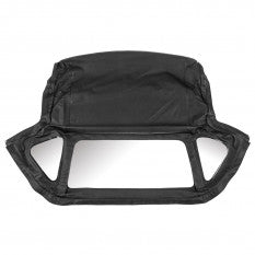 250-130 HZA5123 HOOD FOLDING FRAME VINYL OE GRADE BLACK WITH HEADER RAIL ZIP OUT REAR WINDOW